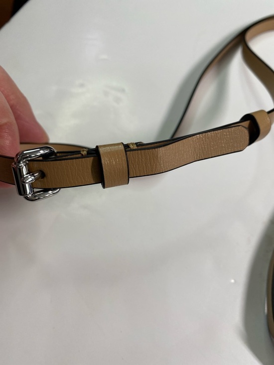 New GANNI Wallet on Strap Leather Royal Blue Zip Around Adjustable Strap - Picture 7 of 15